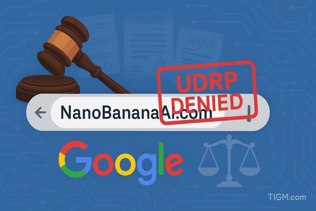Google Loses UDRP Battle for NanoBananaAI.com Over Trademark Rights Failure