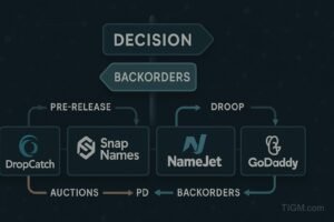 DropCatch vs SnapNames vs NameJet vs GoDaddy — Which to Use When