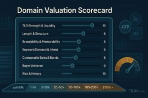 How to Value a Domain — The TIGM 7-Factor Scoring Model